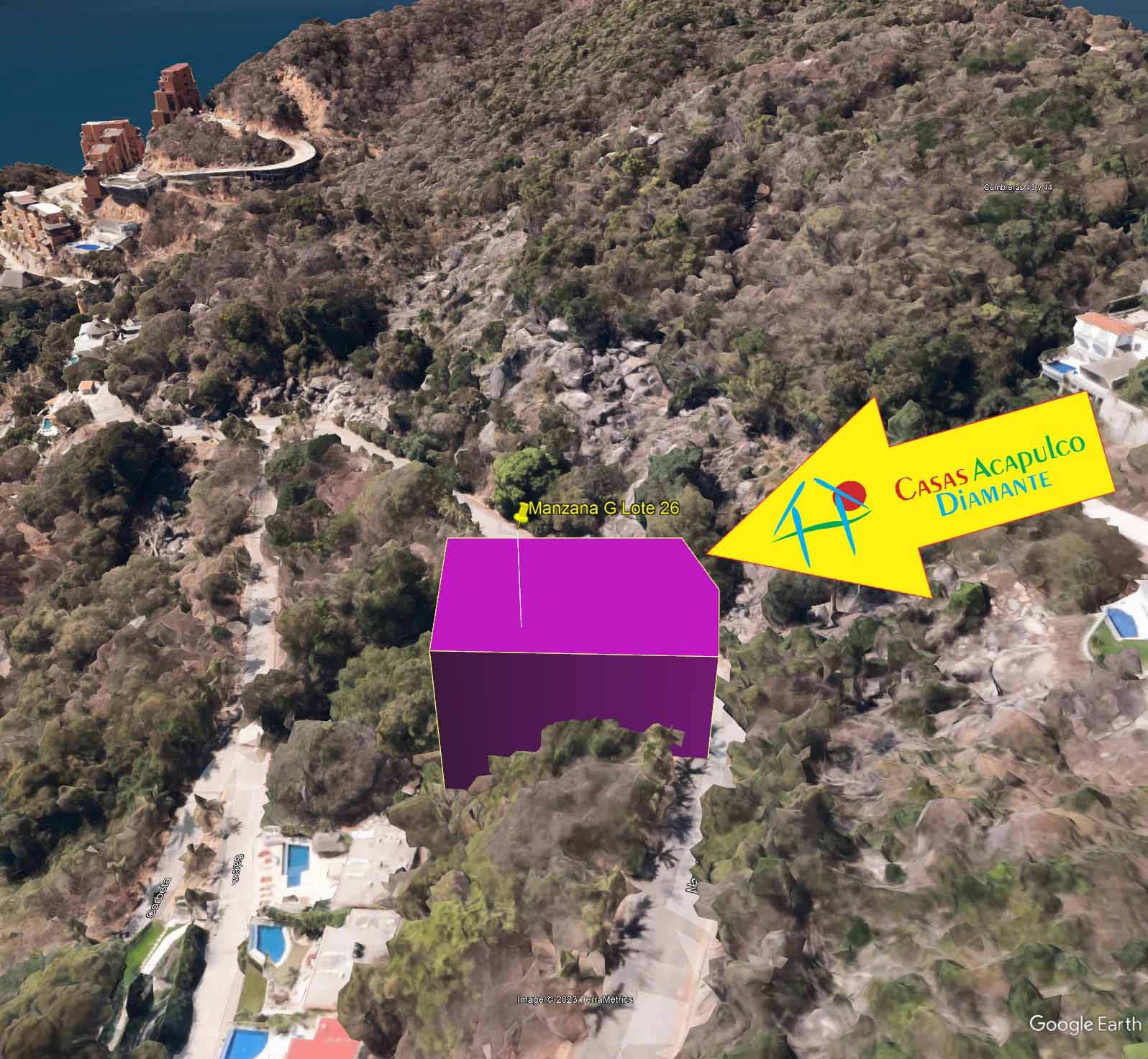 Terreno Brisas del Marqués Manzana G Lote 26  - Ubicación satelital y entorno 4